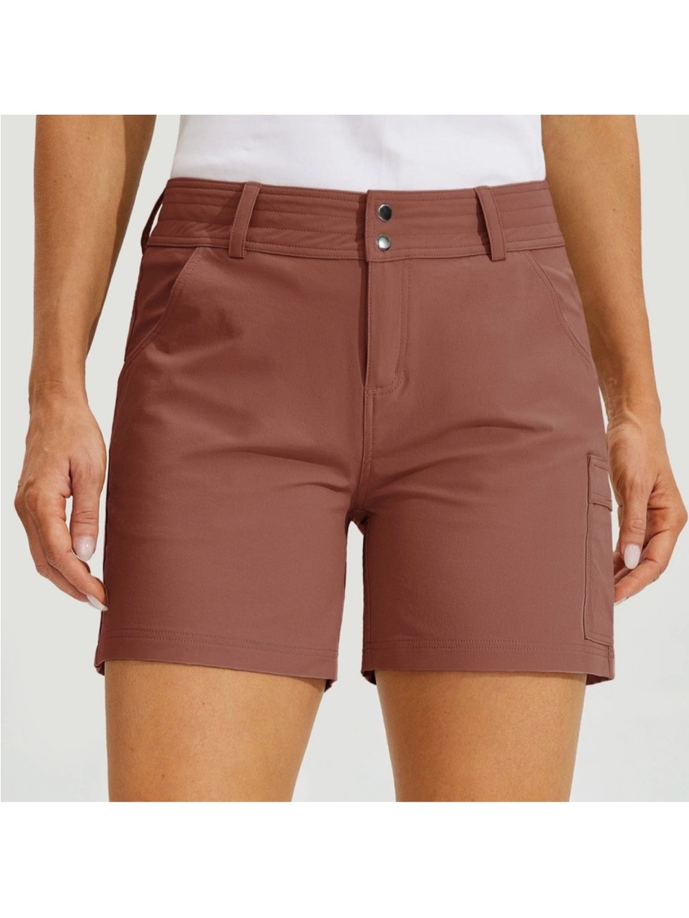 Everyday Women's Cargo Shorts in Rust